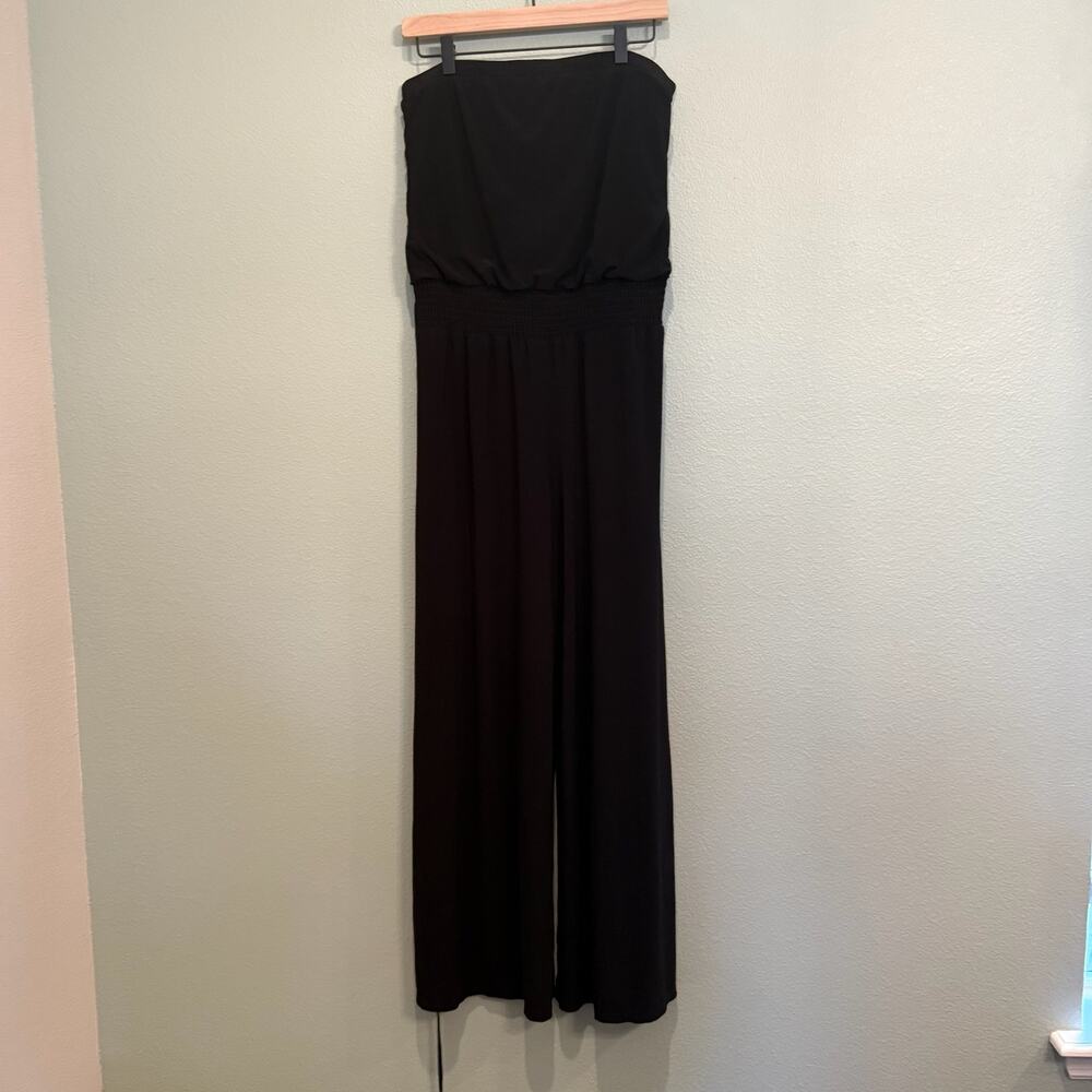 white house black market whbm strapless jumpsuit size medium M